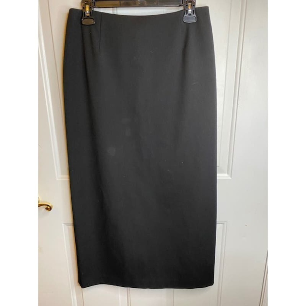 TALBOTS‎ Women Black Straight Leg Dress Pant Sz 6 Petite Side Zip Closure